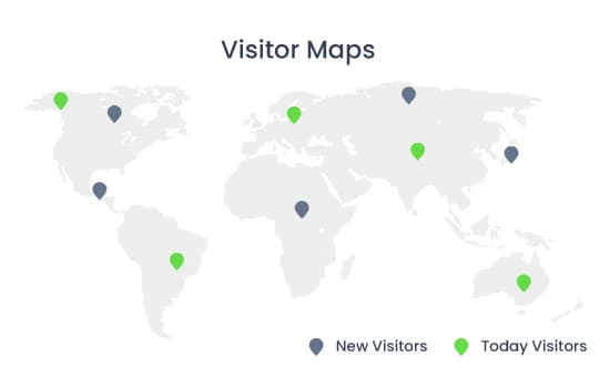 Visitor map analytics