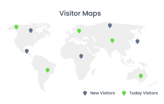 Visitor map analytics